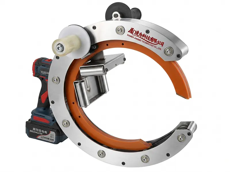 Máy Quấn Màng Cầm Tay Chạy Điện HROW-450 | Thiết Bị Bọc Màng Di Động Cho Ống, Gỗ & Sản Phẩm Dài