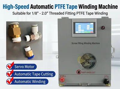 Máy Quấn Băng PTFE Tự Động Chuyên Dụng WPM-1308 - Máy Bọc Băng Keo