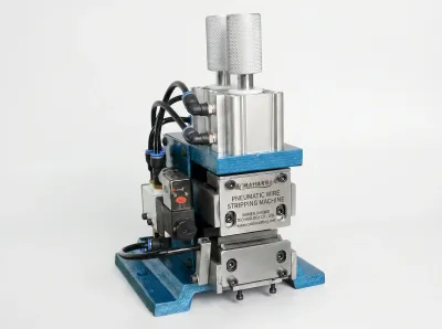 Máy Tuốt Dây Khí Nén Đứng Chính Xác Cao AWG 18-32 - Máy Chải Dây Bán Tự Động