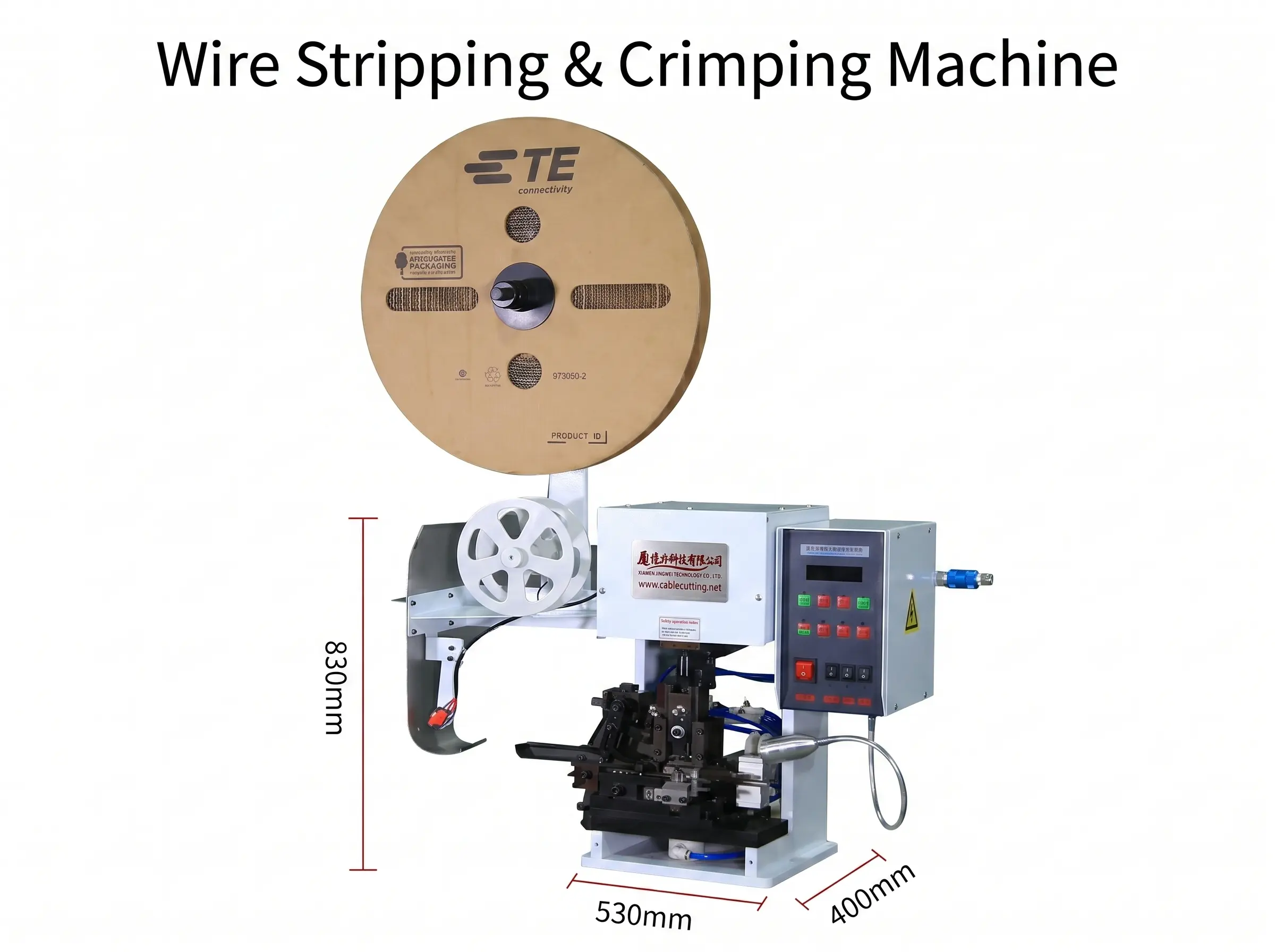 Máy tuốt dây và bấm dây tự động WPM-2008A2 - Giải pháp xử lý dây điện chuyên nghiệp từ JINGWEI
