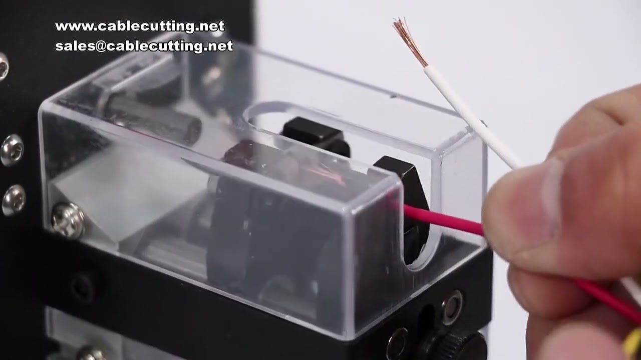 Máy bóc vỏ dây cảm ứng điện JST bán tự động, độ chính xác cao cho dây nhỏ 0.3-4.0mm²