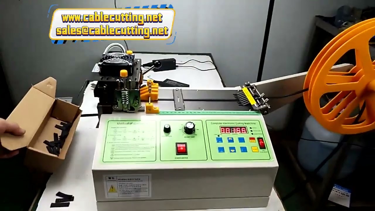 Máy cắt ống co nhiệt, ống nhựa PVC, ống cao su, ống bện tự động - Máy cắt chuyên dụng