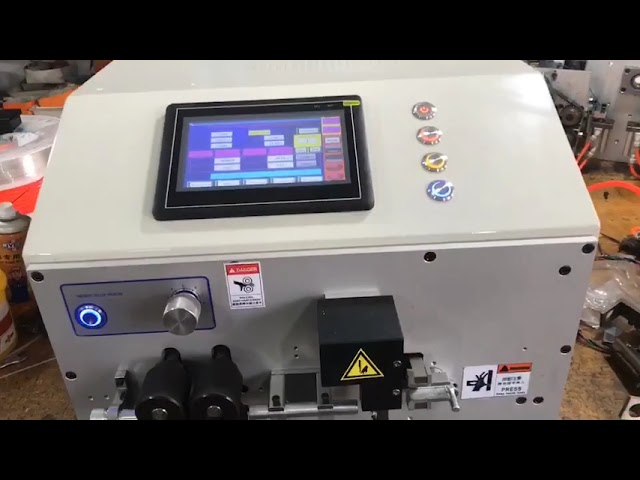 Máy bóc tách uốn dây tự động hai đầu SWT-508-ZW-25 | Màn hình cảm ứng 7 inch