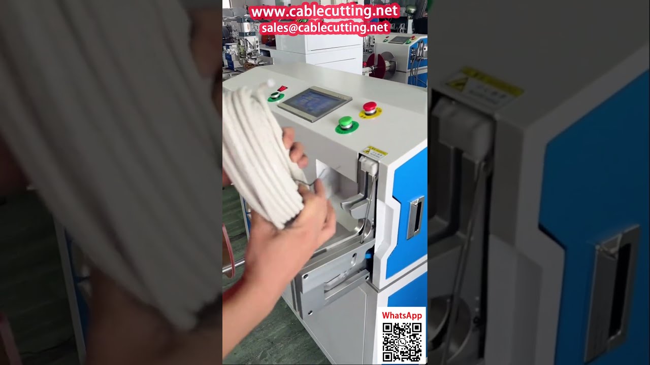 Máy Quấn và Đếm Cáp Đồng Trục | Chuyển Cuộn Lớn Sang Cuộn Nhỏ Tự Động