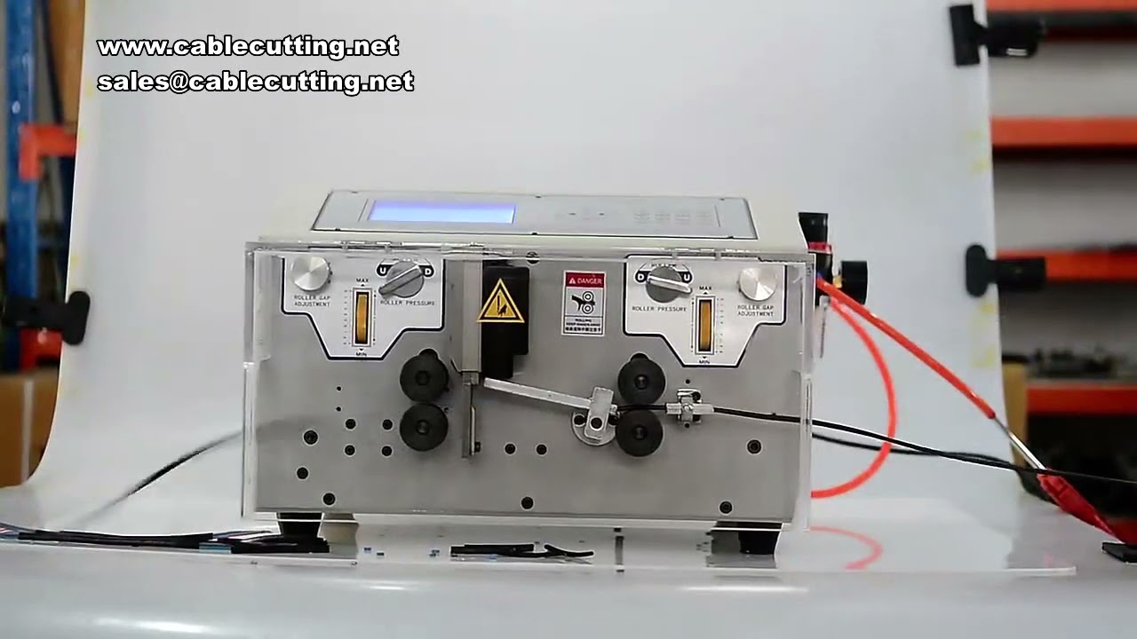 Máy Tuốt Dây Điện Tự Động 300W | Cắt, Bóc Vỏ Kép 0.1-4.5mm² (AWG 28-10) | Dây Đơn/Dây Đôi