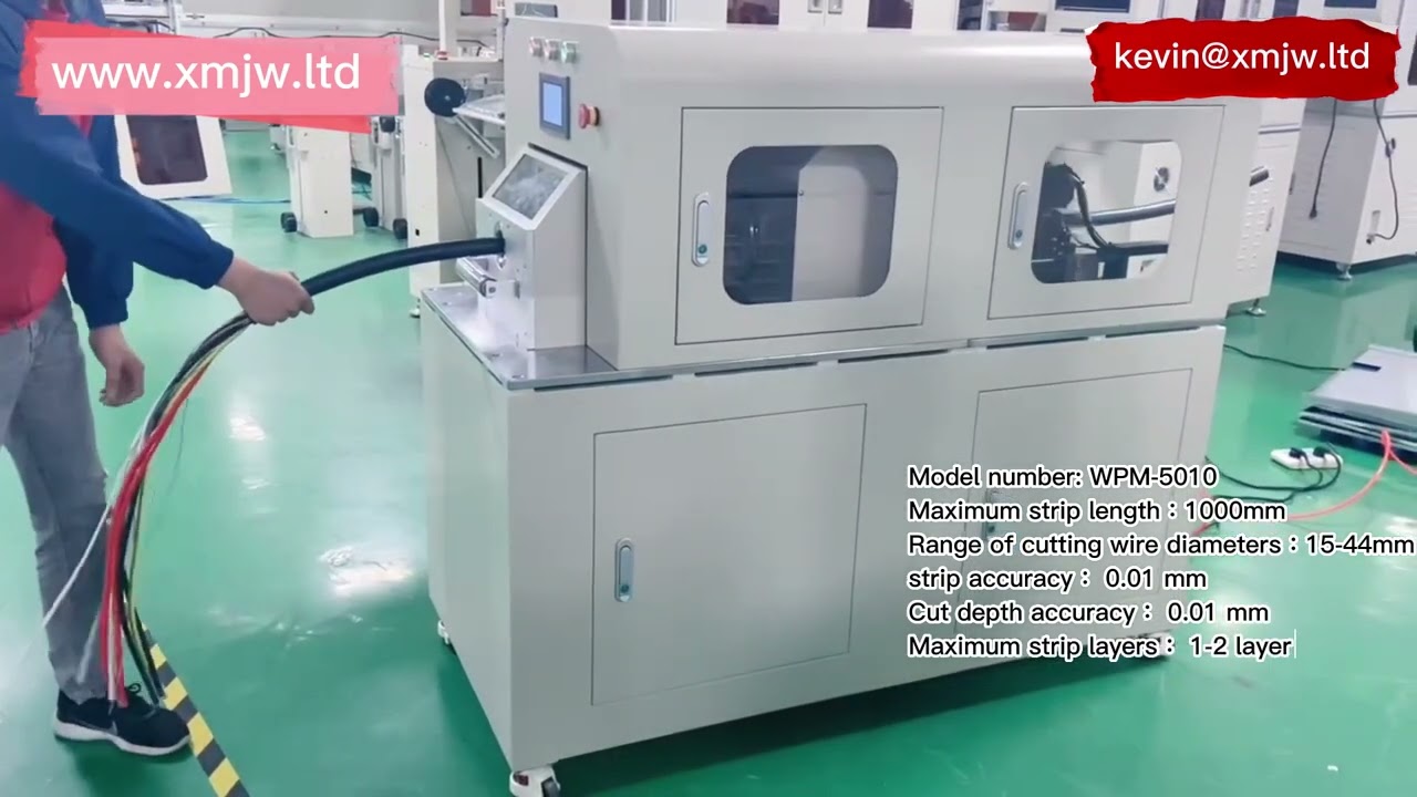 Máy bóc vỏ cáp quay lớn hình vuông WPM-5010 – Tự động hóa xử lý dây cáp hiệu suất cao
