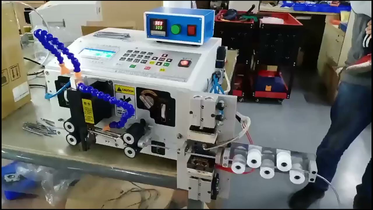 Máy Cắt và Tách Vỏ Dây Bện Tự Động - Máy Tách Vỏ Bằng Nhiệt Chính Xác