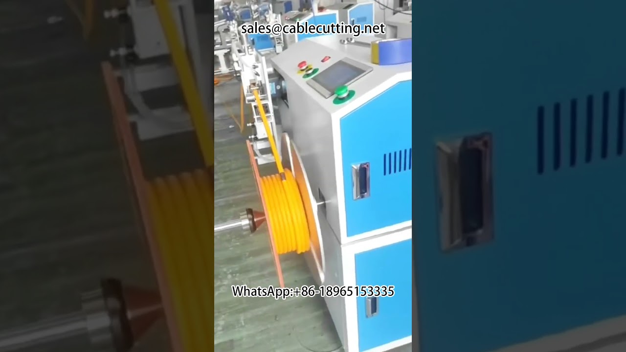 Máy quấn ống cao su | Máy cuộn ống tự động với chức năng đếm mét, cắt và cuộn lại chính xác