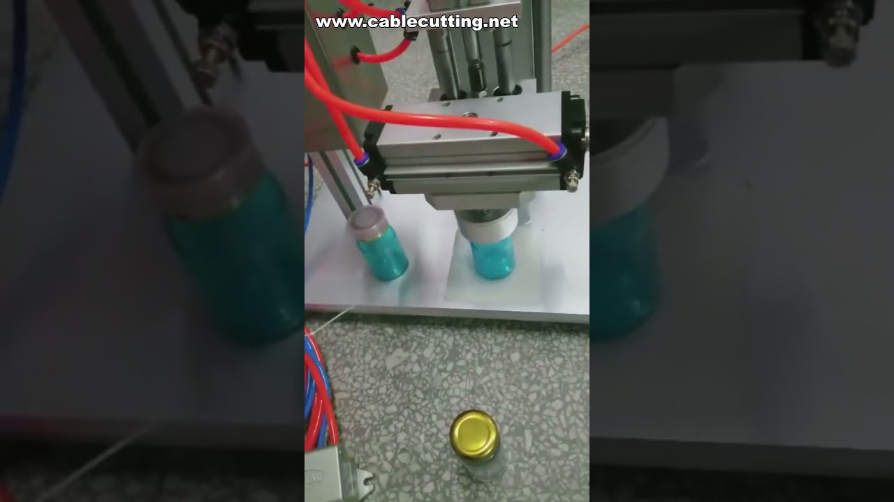 Máy đóng nắp lon thiếc và nắp nhựa bằng khí nén - Thiết bị đóng nắp để bàn chuyên nghiệp