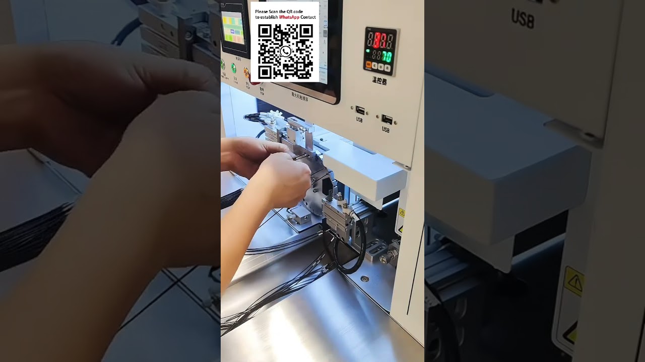 Máy Xử Lý Dây Điện Tự Động: In Laser, Đưa Ống & Nung Ống Co Nhiệt
