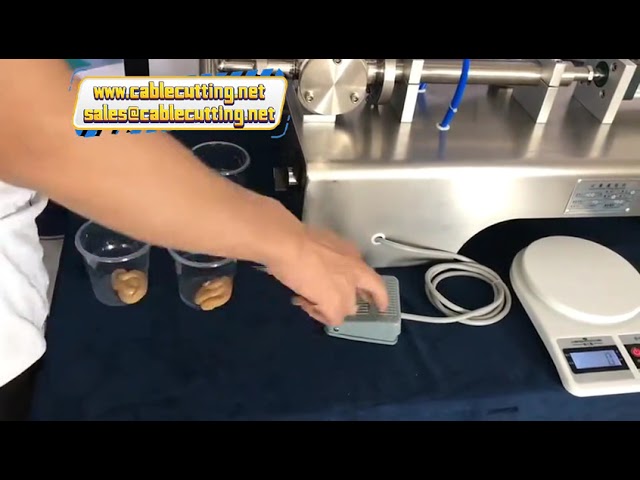 Máy chiết rót chai dung dịch đặc: xà phòng, nước rửa chén, lotion, bơ hạnh nhân – có bồn chứa tích hợp