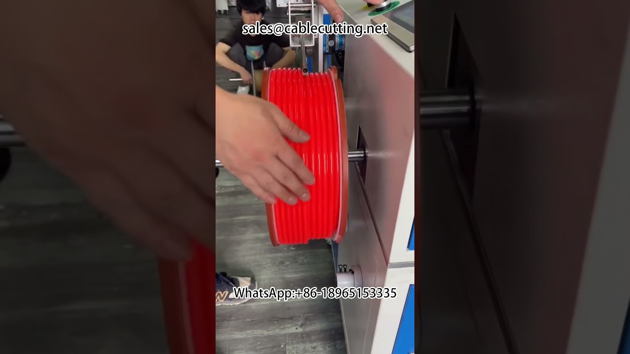Thiết bị đếm mét và quấn dây ống khí | Máy quấn dây cáp tự động | Xử lý dây điện