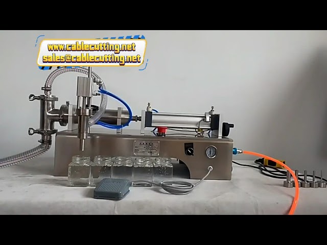 Máy Chiết Rót Khí Nén Một Đầu Ngang Thủ Công Cho Nước Ép & Nước Giặt - Nhỏ Gọn, Chính Xác