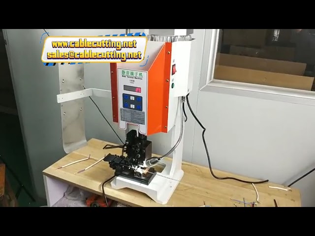 Máy ép đầu cốt dây điện bán tự động - Tăng tốc sản xuất chính xác