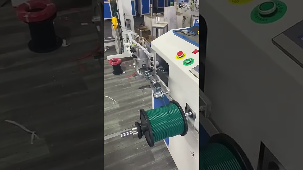 Máy quấn và dán băng tự động chính xác dạng tủ Servo - Chuyên cho cáp dẹt bện chống nước, đo lường chính xác