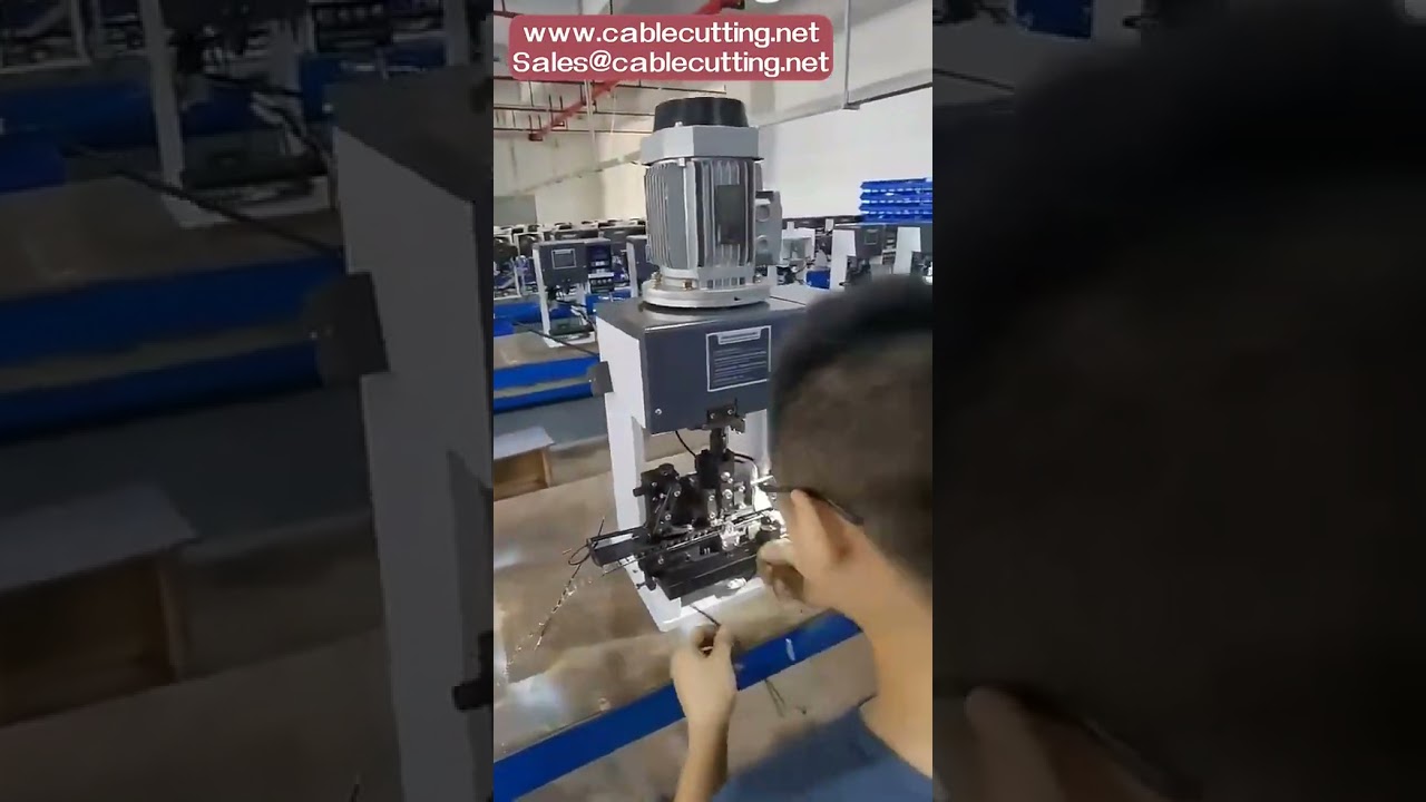 Máy tuốt dây và bấm cáp điện tự động - Dây chuyền sản xuất dây điện