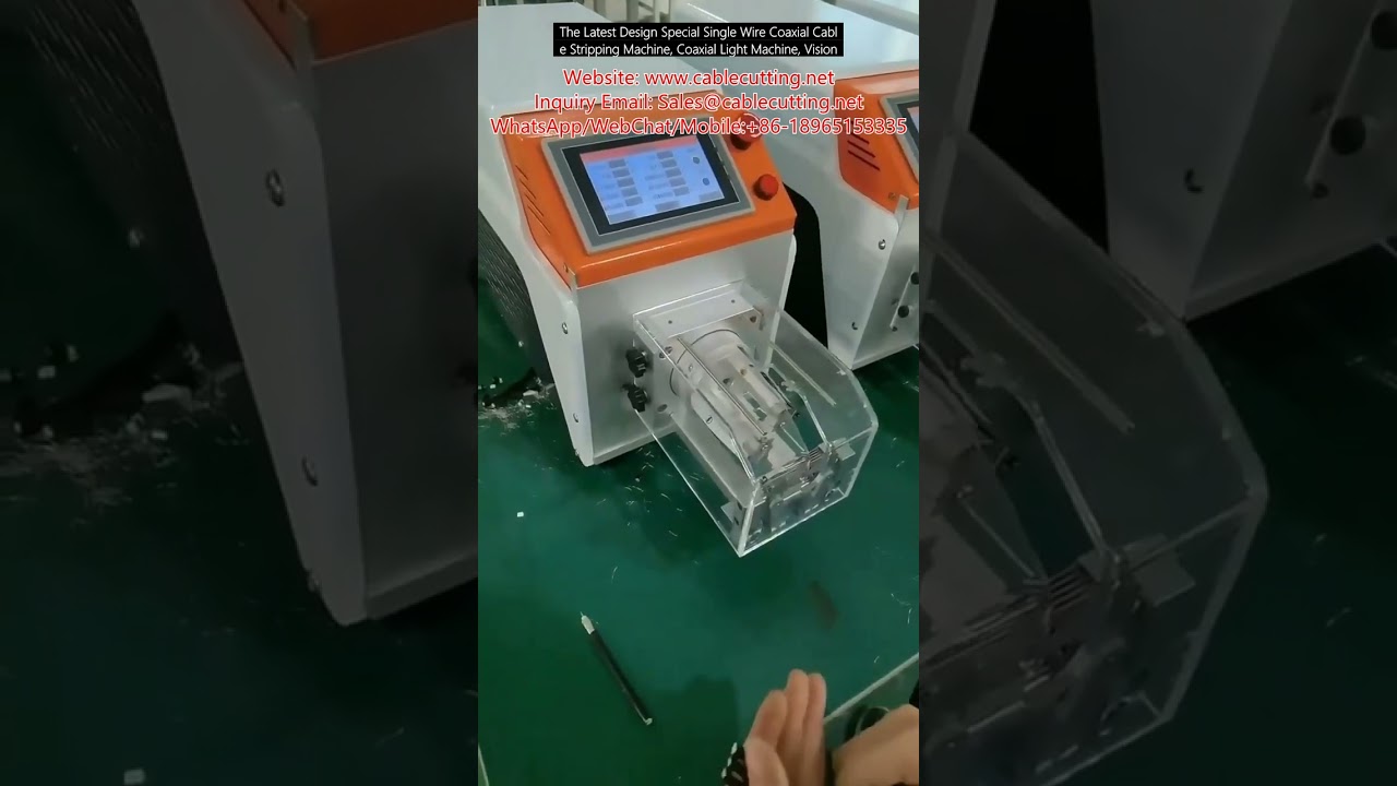 Máy Tuốt Dây Cáp Đồng Trục Đơn Dây Thiết Kế Mới Nhất – Tích Hợp Thị Giác Thông Minh