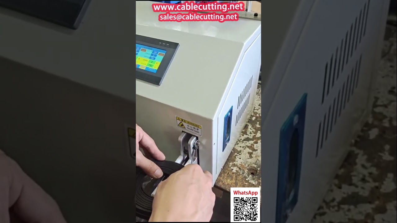 Máy tự động cuộn và buộc cáp mạng phẳng - Giải pháp đóng gói dây công nghiệp hiệu quả
