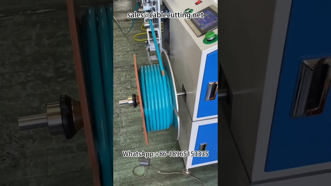 Máy đếm mét tự động, phân loại, cắt và cuộn ống | Máy quấn ống đếm mét chính xác