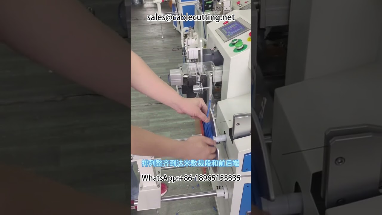 Máy tự động đếm mét, cuộn, buộc và tuốt dây #lưới #gia công dây #cuộn dây