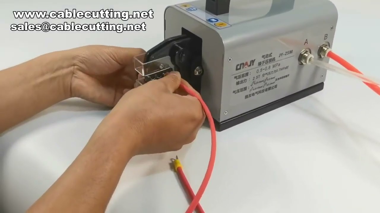 Máy bấm đầu cốt khí nén đa năng - Đầu khuôn thay đổi linh hoạt