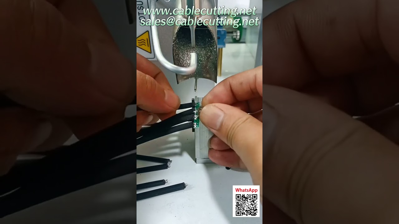 Máy xử lý dây tự động tốc độ cao - Cắt, tuốt, cuộn và đóng gói chuyên nghiệp