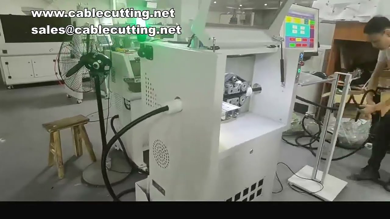 Máy cắt ống xếp bơm dầu ô tô tự động | Cắt ống co nhiệt, ống nhựa gợn sóng, ống thiết bị đo chính xác