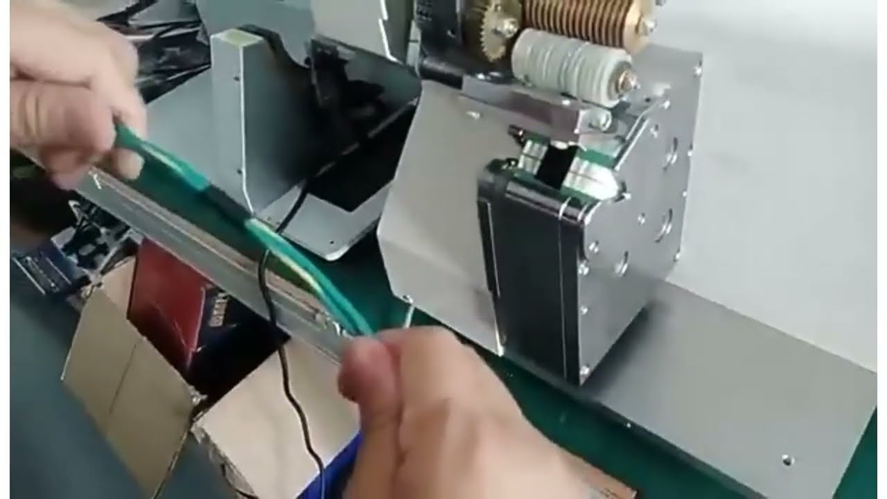 Máy quấn băng dính giấy nhám điểm tự động - Máy buộc dây cáp, quấn dây điện