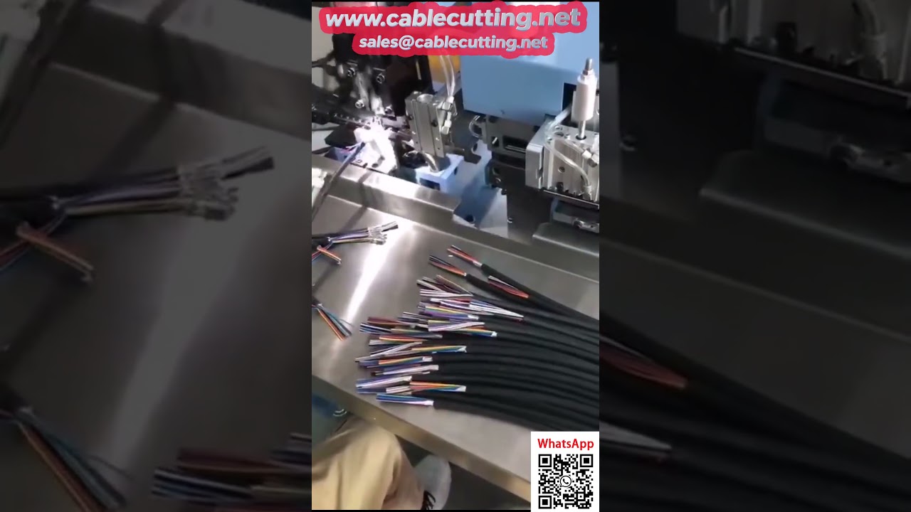Máy bóc vỏ và ép đầu cáp tự động đa lõi 20 lõi - Tối ưu sản xuất