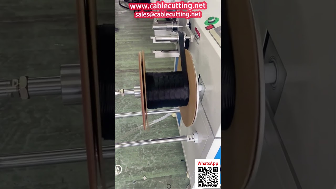 Máy Cuộn Băng Phẳng Tự Động Tích Hợp Dao Cắt Nhiệt Cho Ống Bện Nylon 1-80mm