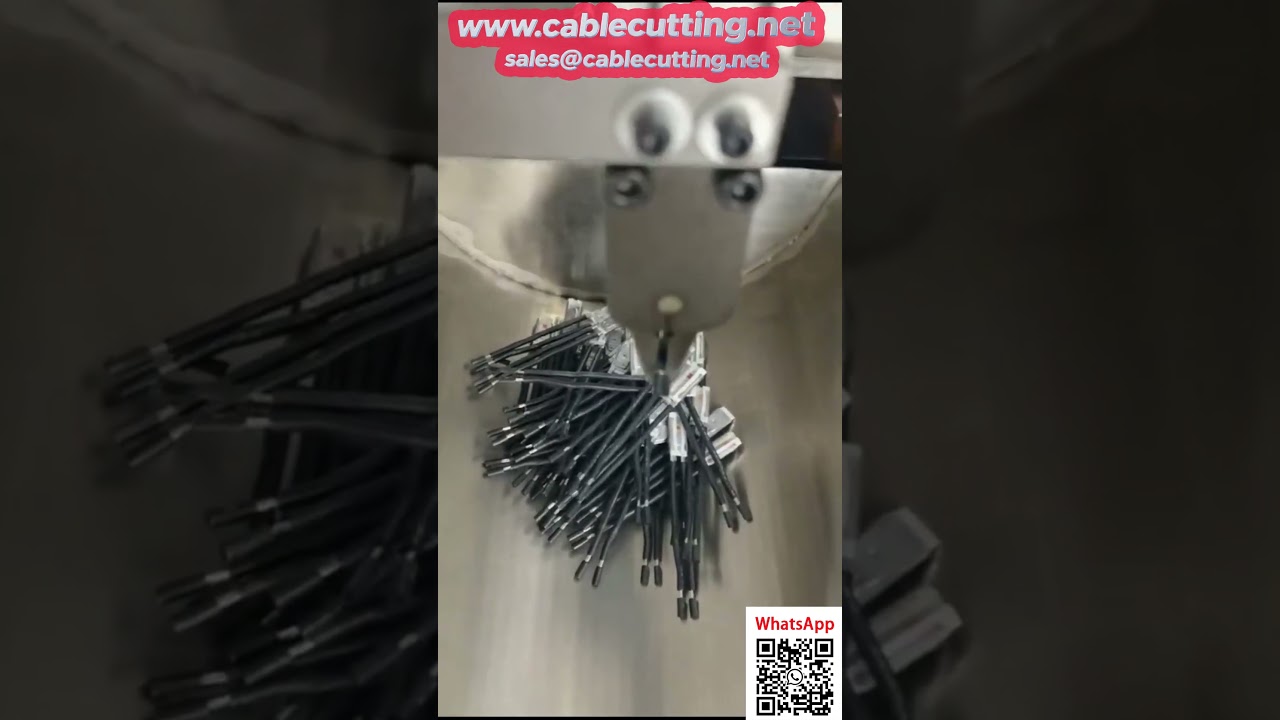 Máy ép cố định dây bảo vệ đôi tự động – Cấp liệu tự động, tốc độ cao