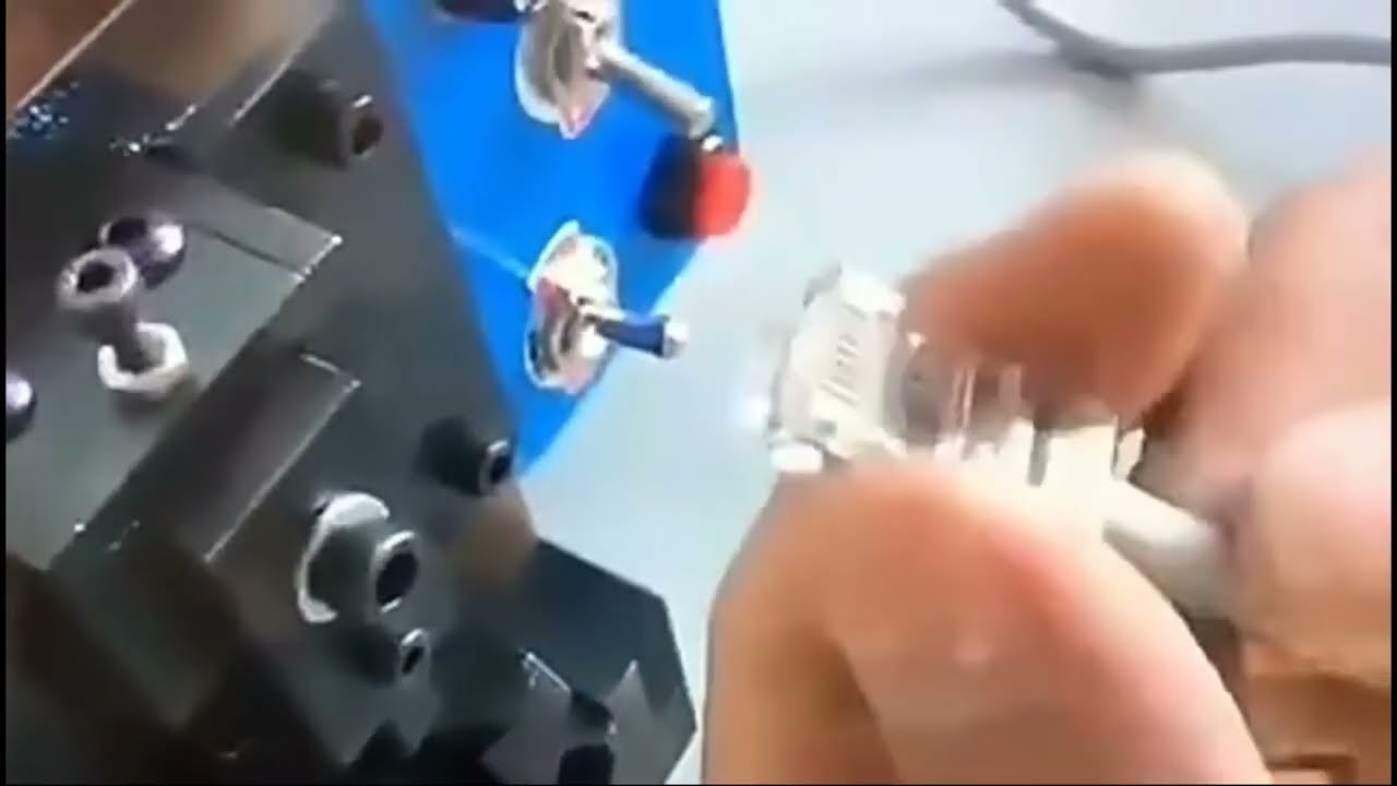 Máy lắp ráp đầu RJ45, máy nối cáp quang, máy sản xuất dây mạng điện thoại chính xác
