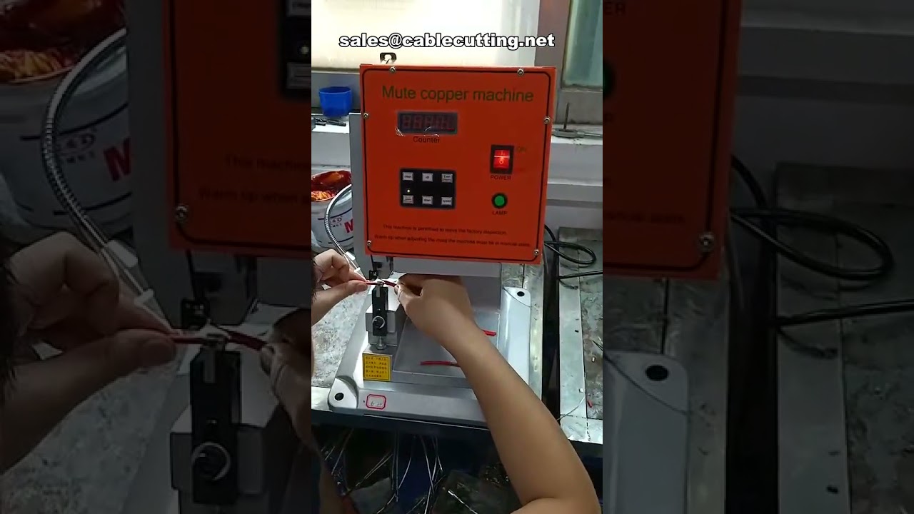 Máy ép đai đồng yên tĩnh chuyên dụng ghép nối & tuốt dây cáp tự động