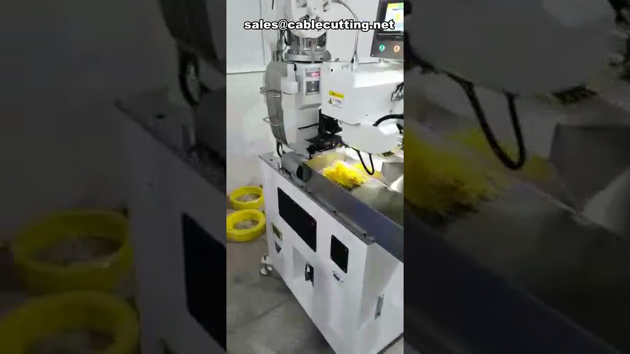 Máy bấm đầu cáp tốc độ cao hai đầu kép - Máy ép terminal cho dây và cáp 5 lõi