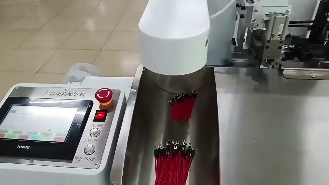 Máy Ép Đầu Cốt và Luồn Ống Co Nhiệt Tự Động - Tăng Tốc Sản Xuất Dây Cáp