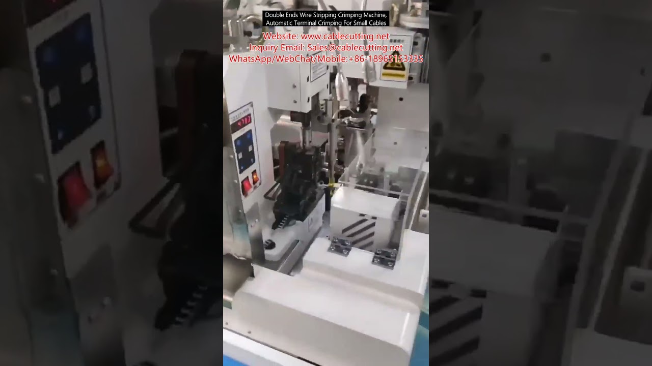 Máy Tuốt Dây Điện và Ép Đầu Cốt Tự Động Hai Đầu - Ép Cốt Cáp Nhỏ Chính Xác Cao