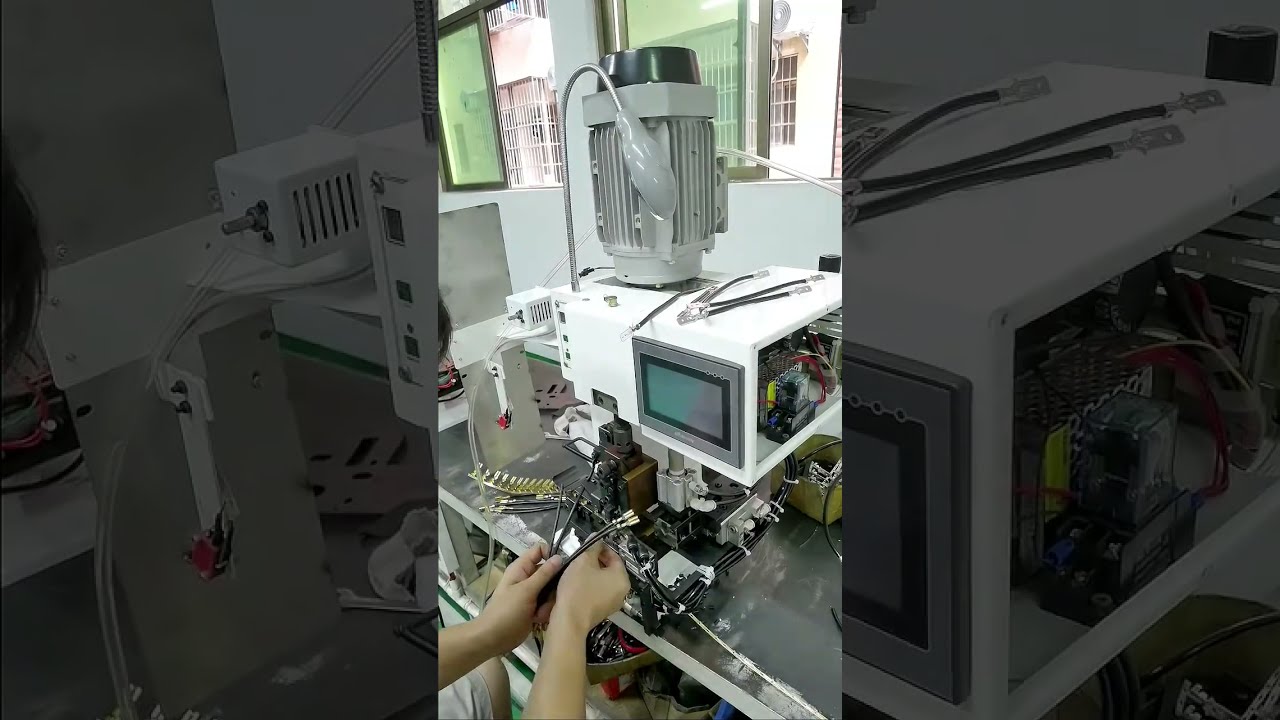 Máy Gắn Đầu Cốt Dạng Cuộn Liên Tục 3T Nằm Ngang #máygắnđầucốt #máytuốtdây #thiếtbịtựđộnghóa #nhàmáy