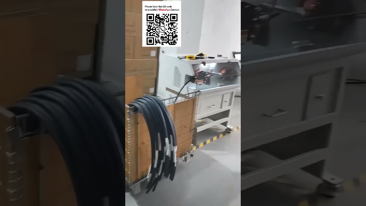 Dây chuyền xử lý cáp EV 150mm² chịu tải nặng - Cấp, cắt và tách vỏ tự động