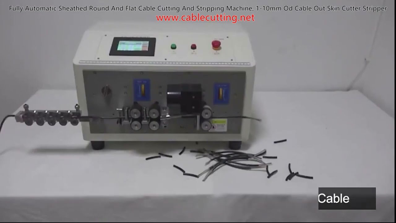 Máy Cắt và Tuốt Dây Cáp Tự Động Hoàn Toàn - Dành Cho Cáp Bọc Tròn và Dẹt (Đường Kính 1-10mm)