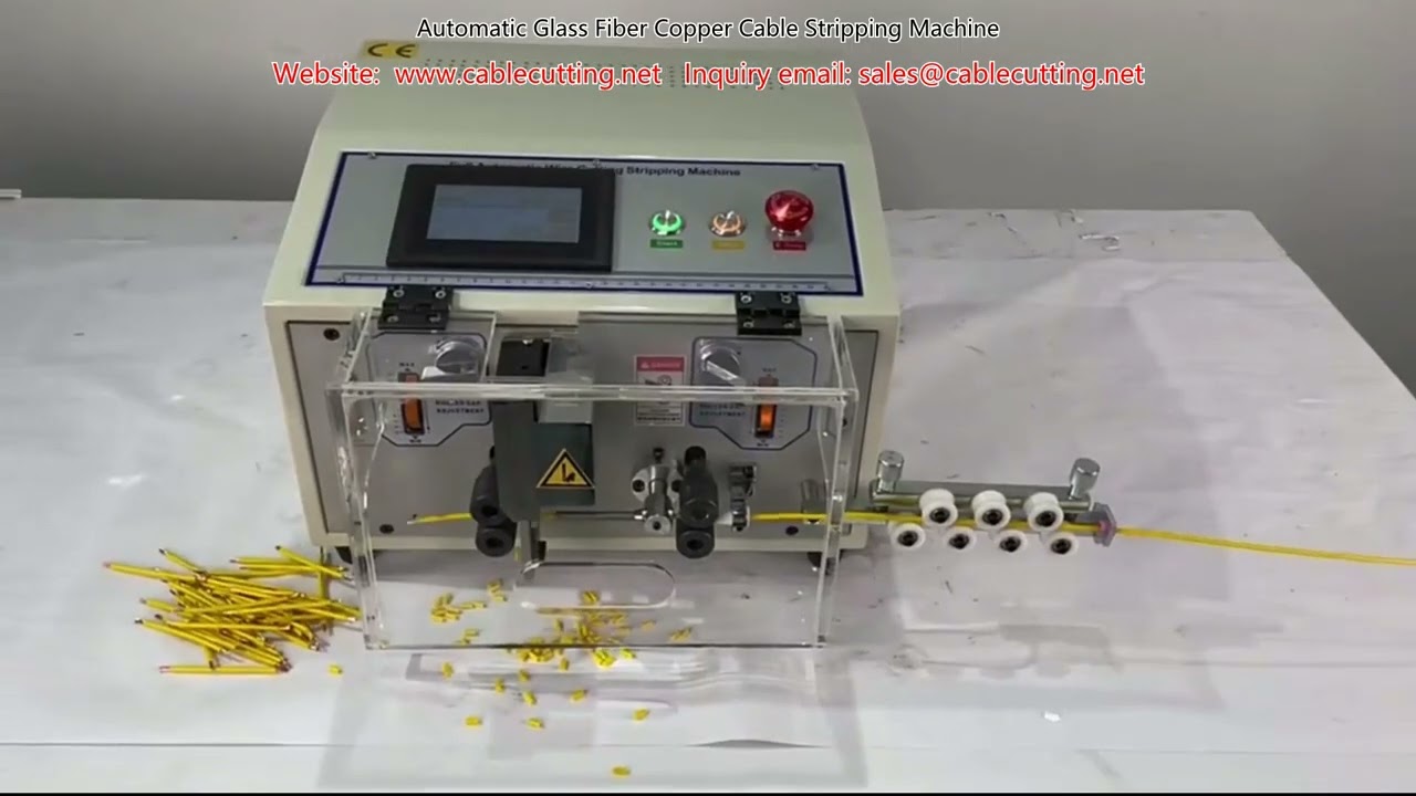 Máy Tuốt Dây Cáp Đồng & Sợi Quang Tự Động - Bóc Vỏ Chính Xác, Nhanh Chóng