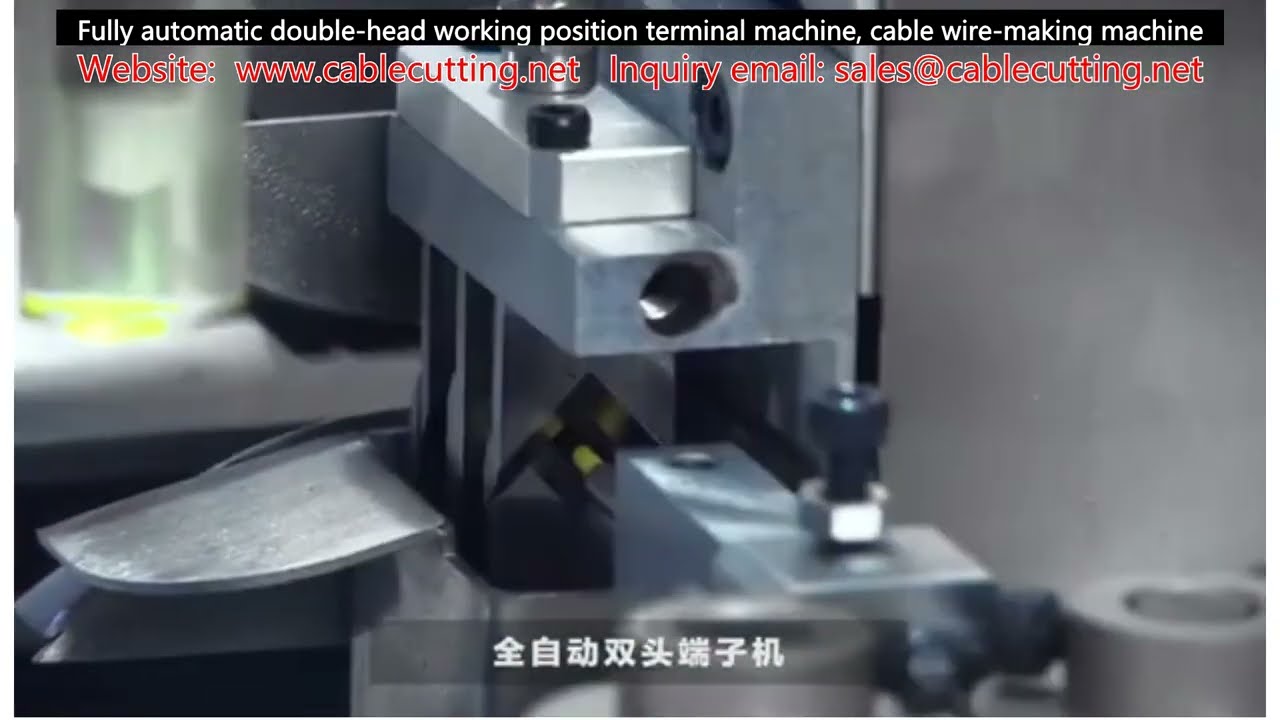 Máy đánh đầu dây cáp tự động hoàn toàn 2 đầu - Máy gia công dây cáp hiệu suất cao