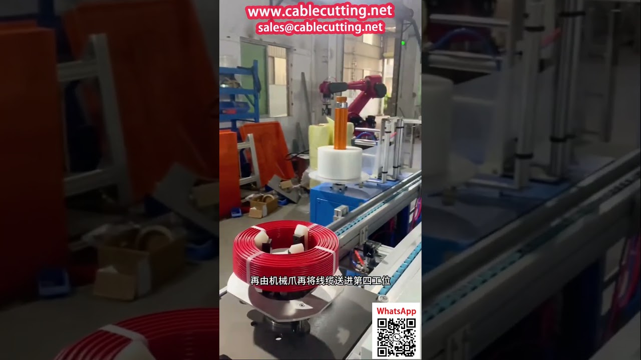 Dây chuyền tự động đóng cuộn, đai kiện và co nhiệt cho dây cáp – Giải pháp đóng gói công nghiệp tối ưu