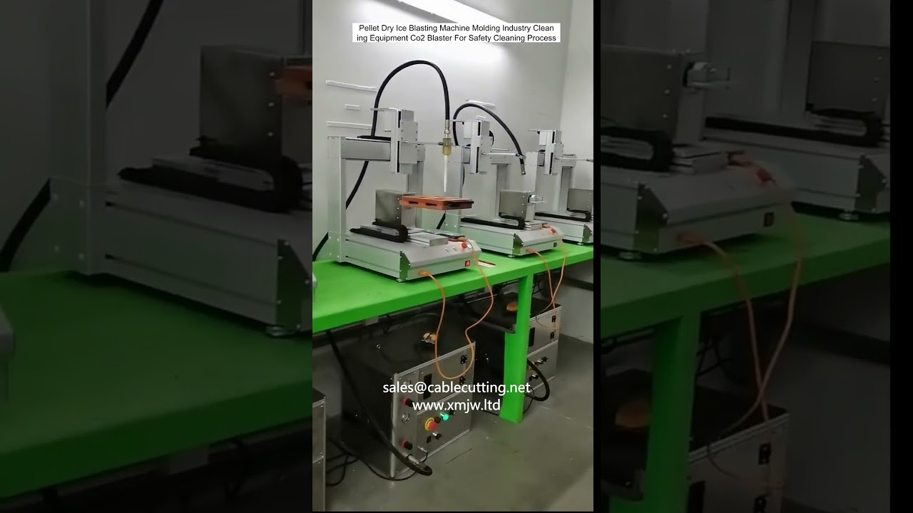 Máy phun bi đá khô dạng viên cho ngành công nghiệp khuôn mẫu - Thiết bị vệ sinh an toàn bằng CO2