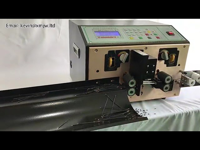 Máy cắt, tuốt dây tự động hoàn toàn - Thiết bị bóc vỏ bán phần, màn hình tiếng Anh, điều khiển bằng máy tính