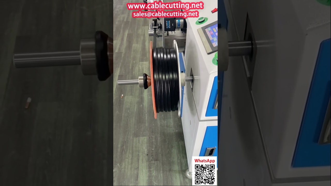 Máy Đếm, Căn Chỉnh, Cuộn và Cắt Cáp Dẹt & Băng Cao Su Tự Động