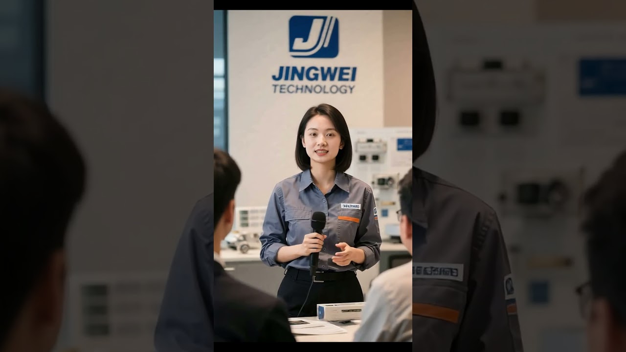 Giám đốc kinh doanh Jingwei Technology giới thiệu máy tuốt dây cáp chất lượng cao cho khách hàng. #maytuotdaycap #thietbituotday
