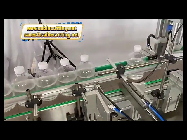 Máy chiết rót và đóng nắp chai dầu ô liu 4 đầu để bàn - Dây chuyền sản xuất nhỏ gọn