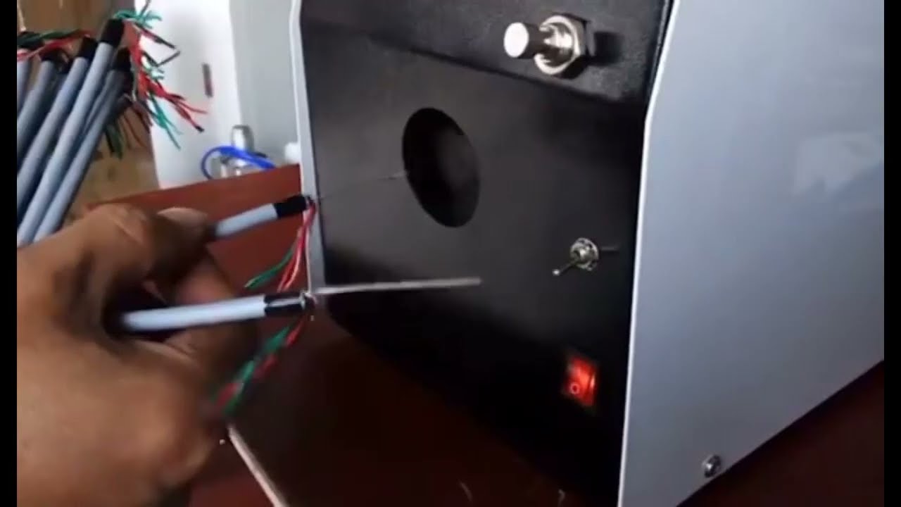 Máy buộc dây xoắn bán tự động - Máy quấn cáp - Máy xoắn dây bện chống nhiễu