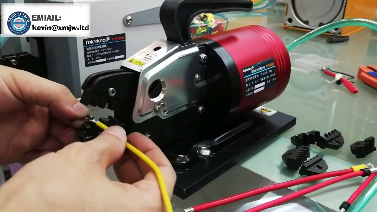 Máy ép đầu cốt khí nén cầm tay 1-3 tấn - Dụng cụ ép đầu cốt đa năng có khuôn thay thế