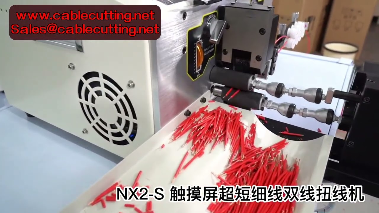 Máy Cắt, Tuốt, Xoắn Dây Đôi Tự Động 0.1-2.5mm² – Màn Hình Cảm Ứng Thông Minh